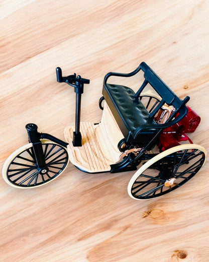 Retro Tříkolka Benz Patent-Motorwagen - Model sběratelský, personalizace gravírováním na dárek