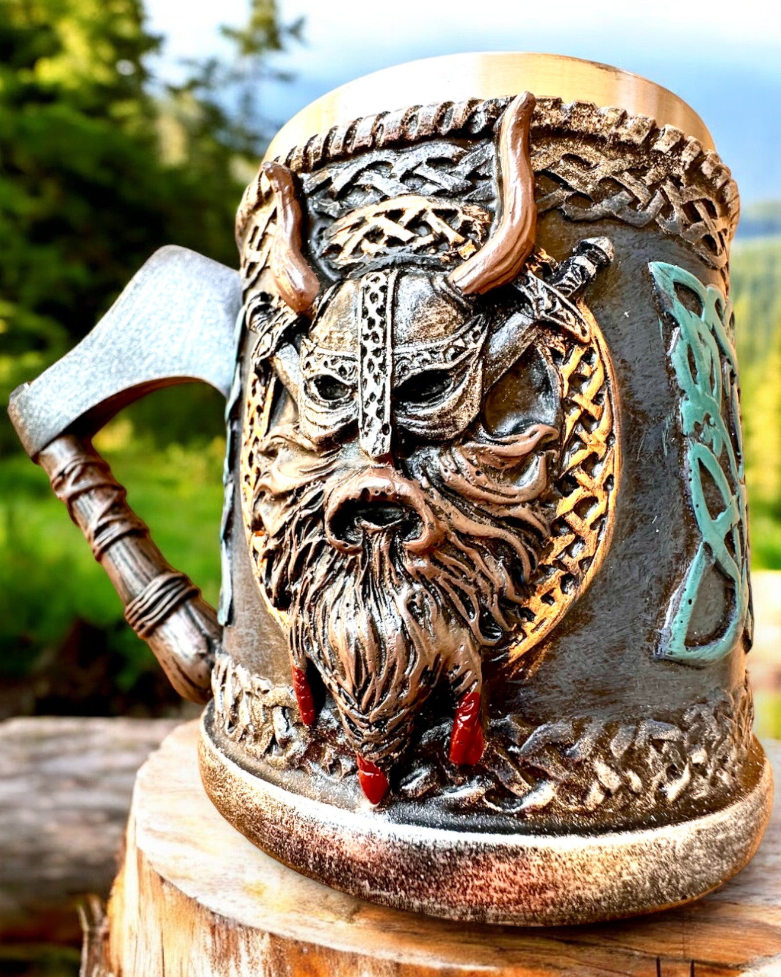 Vikingový hrnek Ragnar's Horn - s možností gravírování na dárek, 250 ml