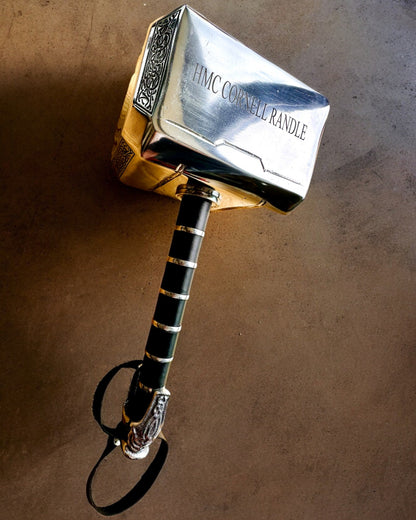 Mjölnir Thora "Chief" - Ručně Vyrobený Řemeslný Kladivo, personalizace gravírováním na dárek