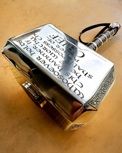 Mjölnir Thora "Chief" - Ručně Vyrobený Řemeslný Kladivo, personalizace gravírováním na dárek