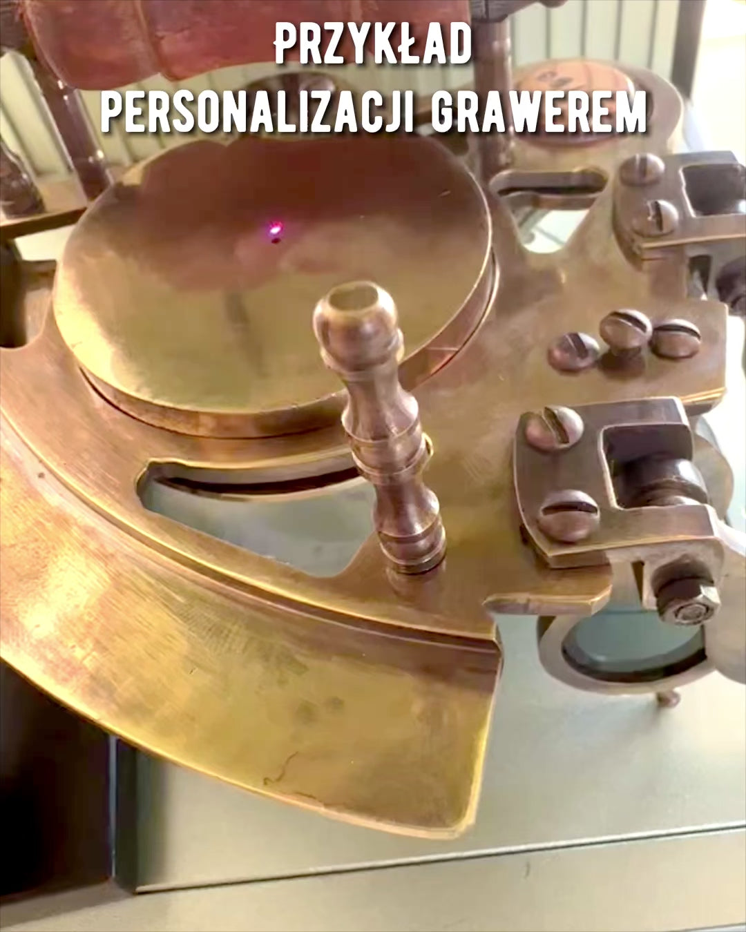 Sekstant Premium s kompasem Antický - možnost personalizace gravírováním