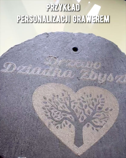 Podložka pod kávu, čaj z přírodního kamene s personalizovaným gravírováním – čtverec, kolo, šestiúhelník, 10 cm