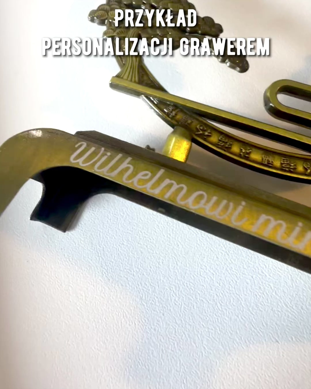 Elegantní kovový držák na kadidlo "Velký klid" - možnost personalizace gravírováním